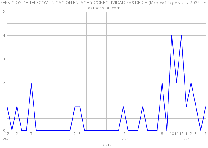 SERVICIOS DE TELECOMUNICACION ENLACE Y CONECTIVIDAD SAS DE CV (Mexico) Page visits 2024 