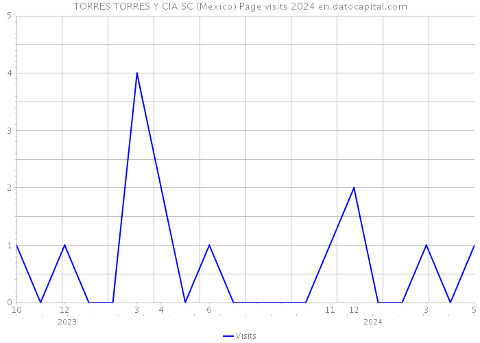 TORRES TORRES Y CIA SC (Mexico) Page visits 2024 