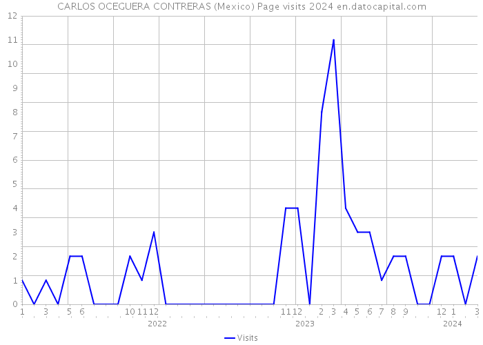 CARLOS OCEGUERA CONTRERAS (Mexico) Page visits 2024 
