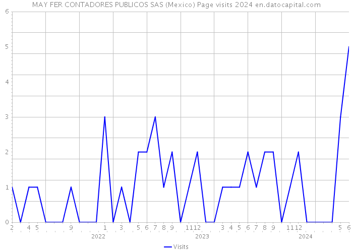 MAY FER CONTADORES PUBLICOS SAS (Mexico) Page visits 2024 