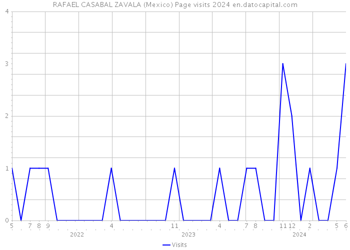 RAFAEL CASABAL ZAVALA (Mexico) Page visits 2024 