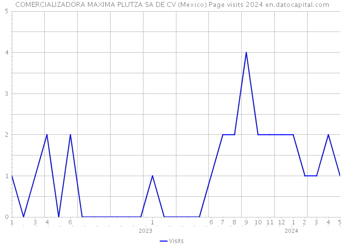 COMERCIALIZADORA MAXIMA PLUTZA SA DE CV (Mexico) Page visits 2024 