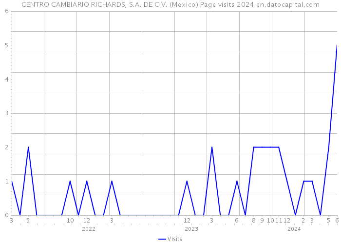 CENTRO CAMBIARIO RICHARDS, S.A. DE C.V. (Mexico) Page visits 2024 