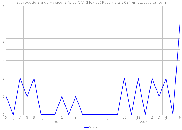 Babcock Borsig de México, S.A. de C.V. (Mexico) Page visits 2024 