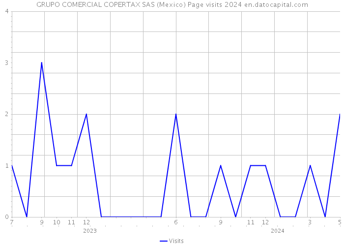 GRUPO COMERCIAL COPERTAX SAS (Mexico) Page visits 2024 