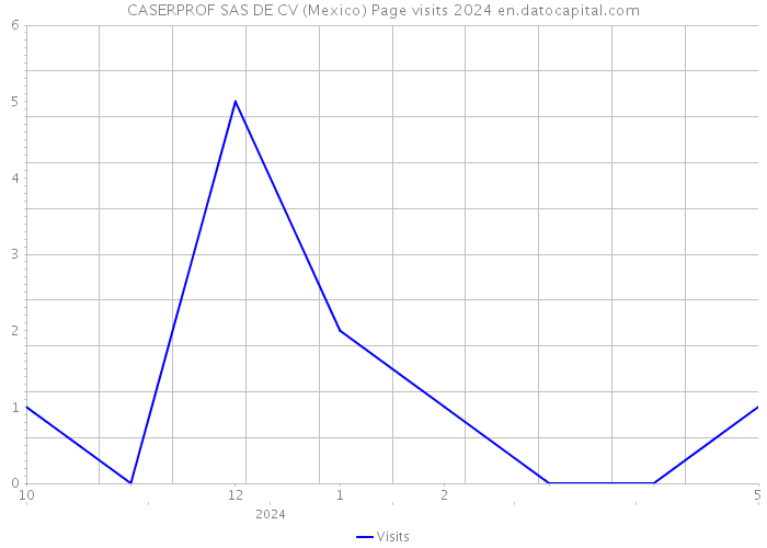 CASERPROF SAS DE CV (Mexico) Page visits 2024 