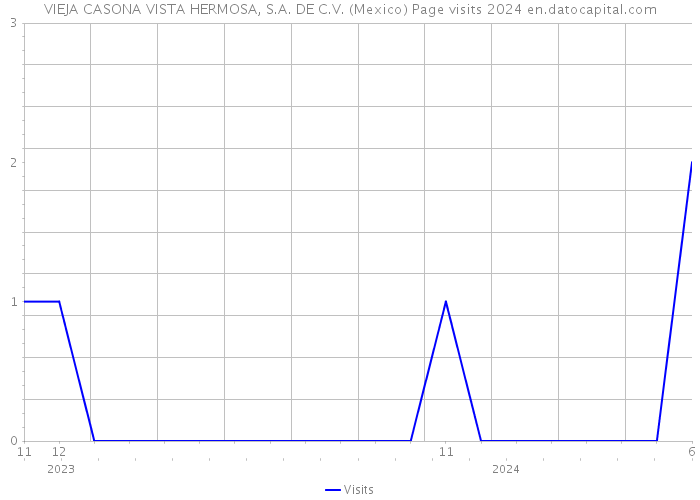VIEJA CASONA VISTA HERMOSA, S.A. DE C.V. (Mexico) Page visits 2024 