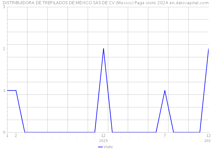 DISTRIBUIDORA DE TREFILADOS DE MEXICO SAS DE CV (Mexico) Page visits 2024 