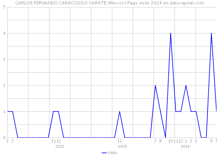 CARLOS FERNANDO CARACCIOLO GARATE (Mexico) Page visits 2024 