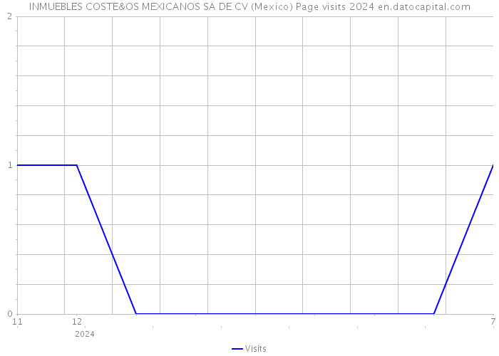 INMUEBLES COSTE&OS MEXICANOS SA DE CV (Mexico) Page visits 2024 
