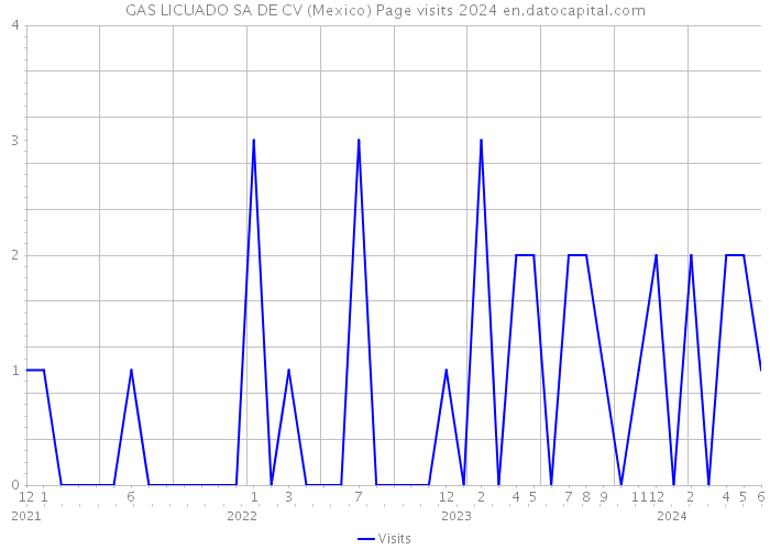 GAS LICUADO SA DE CV (Mexico) Page visits 2024 