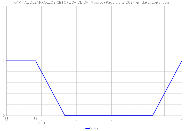 KAPITAL DESARROLLOS GBTOPE SA DE CV (Mexico) Page visits 2024 