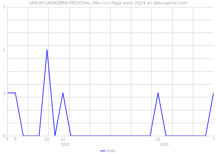 UNION GANADERA REGIONAL (Mexico) Page visits 2024 