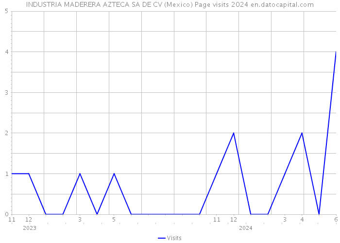 INDUSTRIA MADERERA AZTECA SA DE CV (Mexico) Page visits 2024 