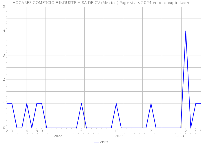 HOGARES COMERCIO E INDUSTRIA SA DE CV (Mexico) Page visits 2024 
