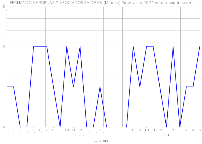 FERNANDO CARDENAS Y ASOCIADOS SA DE CV (Mexico) Page visits 2024 