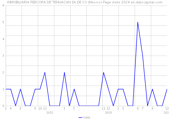 INMOBILIARIA FERCOPA DE TEHUACAN SA DE CV (Mexico) Page visits 2024 