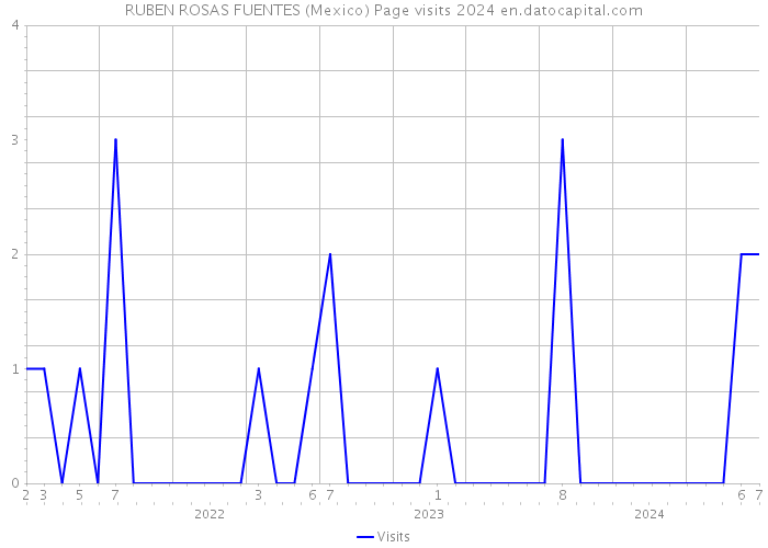 RUBEN ROSAS FUENTES (Mexico) Page visits 2024 