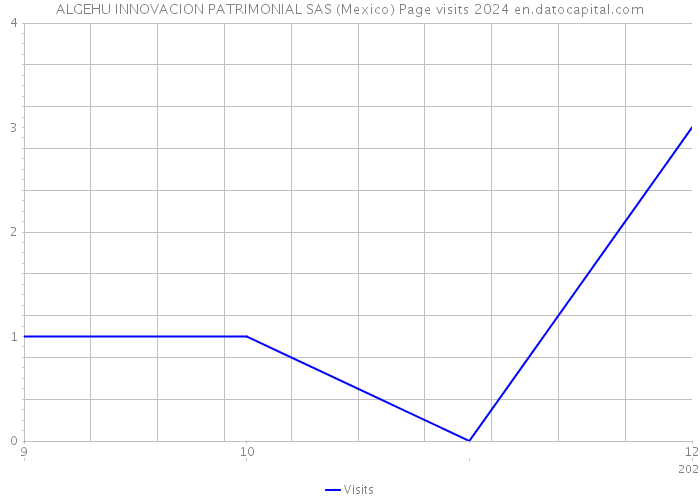 ALGEHU INNOVACION PATRIMONIAL SAS (Mexico) Page visits 2024 