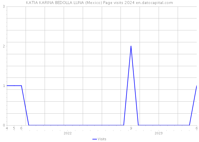 KATIA KARINA BEDOLLA LUNA (Mexico) Page visits 2024 