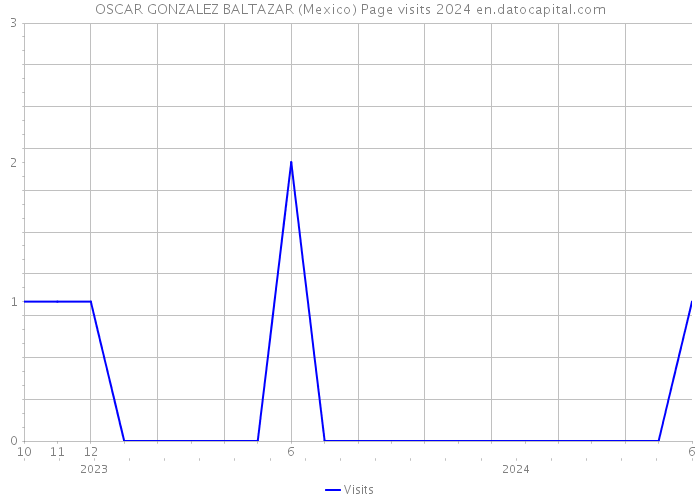 OSCAR GONZALEZ BALTAZAR (Mexico) Page visits 2024 