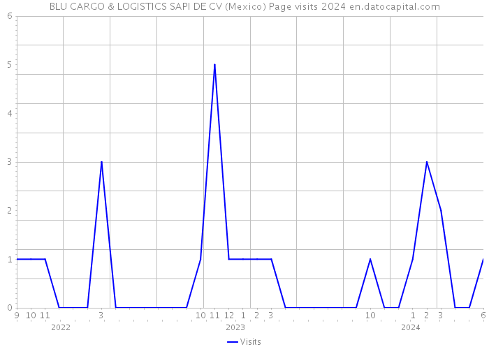 BLU CARGO & LOGISTICS SAPI DE CV (Mexico) Page visits 2024 