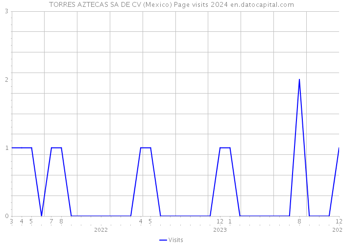 TORRES AZTECAS SA DE CV (Mexico) Page visits 2024 