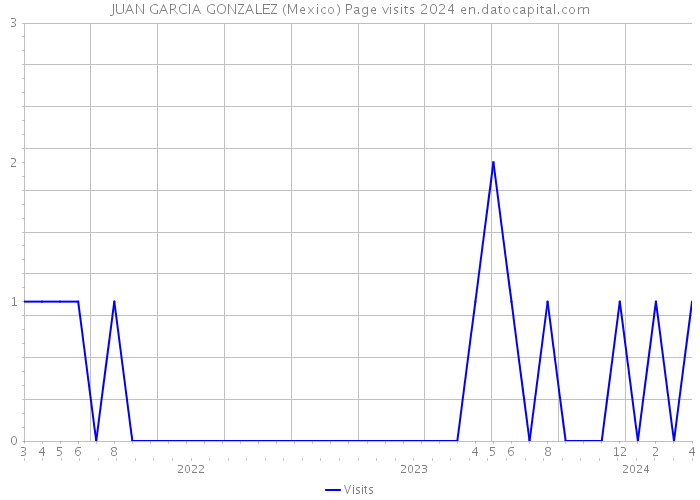 JUAN GARCIA GONZALEZ (Mexico) Page visits 2024 