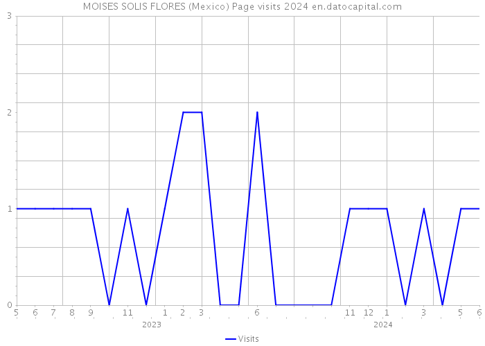 MOISES SOLIS FLORES (Mexico) Page visits 2024 