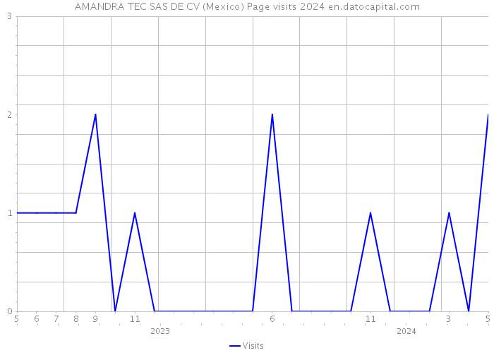 AMANDRA TEC SAS DE CV (Mexico) Page visits 2024 
