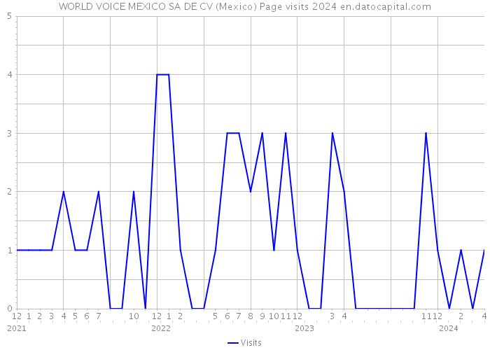 WORLD VOICE MEXICO SA DE CV (Mexico) Page visits 2024 