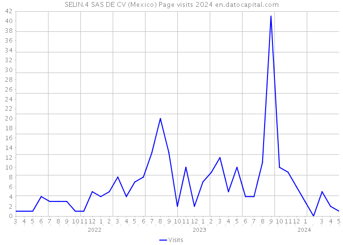 SELIN.4 SAS DE CV (Mexico) Page visits 2024 