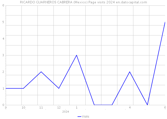 RICARDO GUARNEROS CABRERA (Mexico) Page visits 2024 