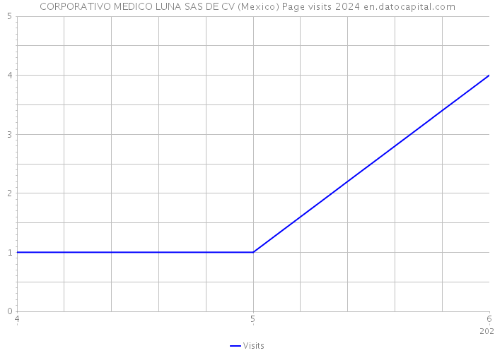 CORPORATIVO MEDICO LUNA SAS DE CV (Mexico) Page visits 2024 