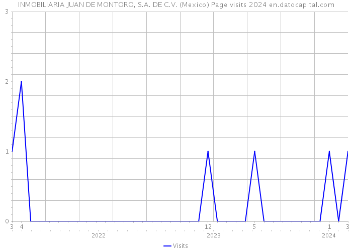 INMOBILIARIA JUAN DE MONTORO, S.A. DE C.V. (Mexico) Page visits 2024 