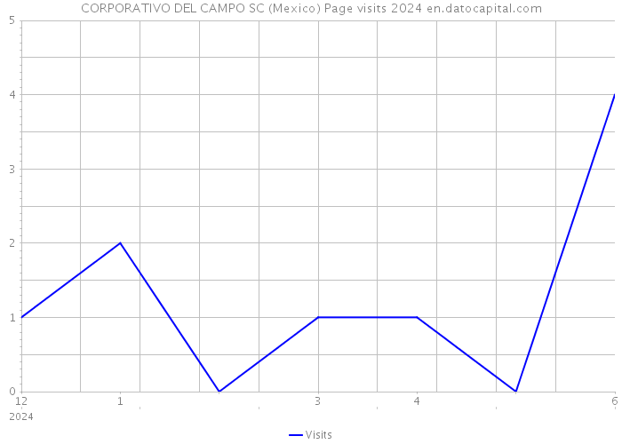 CORPORATIVO DEL CAMPO SC (Mexico) Page visits 2024 
