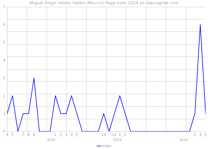 Miguel Angel Valdes Valdes (Mexico) Page visits 2024 