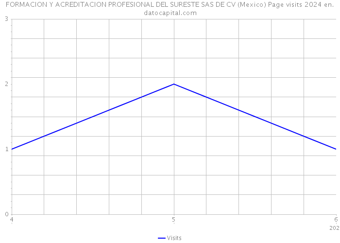 FORMACION Y ACREDITACION PROFESIONAL DEL SURESTE SAS DE CV (Mexico) Page visits 2024 