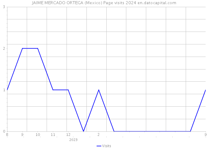 JAIME MERCADO ORTEGA (Mexico) Page visits 2024 