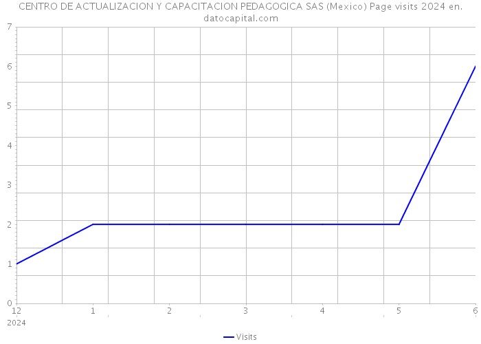 CENTRO DE ACTUALIZACION Y CAPACITACION PEDAGOGICA SAS (Mexico) Page visits 2024 