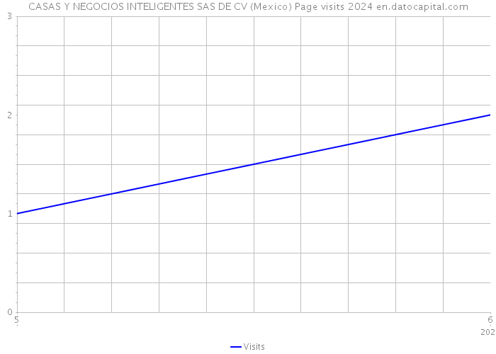 CASAS Y NEGOCIOS INTELIGENTES SAS DE CV (Mexico) Page visits 2024 