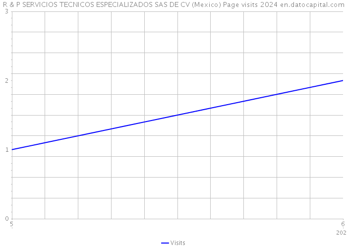 R & P SERVICIOS TECNICOS ESPECIALIZADOS SAS DE CV (Mexico) Page visits 2024 