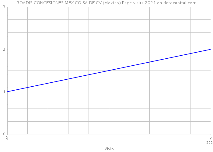 ROADIS CONCESIONES MEXICO SA DE CV (Mexico) Page visits 2024 