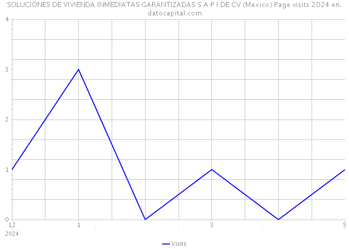 SOLUCIONES DE VIVIENDA INMEDIATAS GARANTIZADAS S A P I DE CV (Mexico) Page visits 2024 