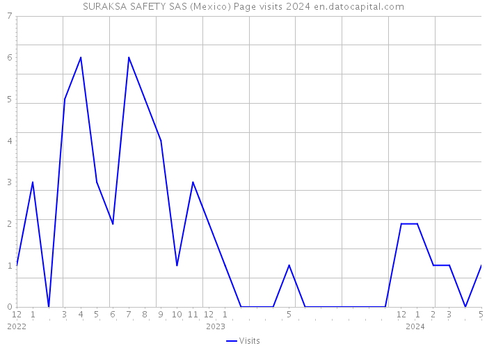 SURAKSA SAFETY SAS (Mexico) Page visits 2024 