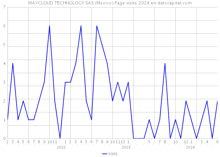 MAXCLOUD TECHNOLOGY SAS (Mexico) Page visits 2024 