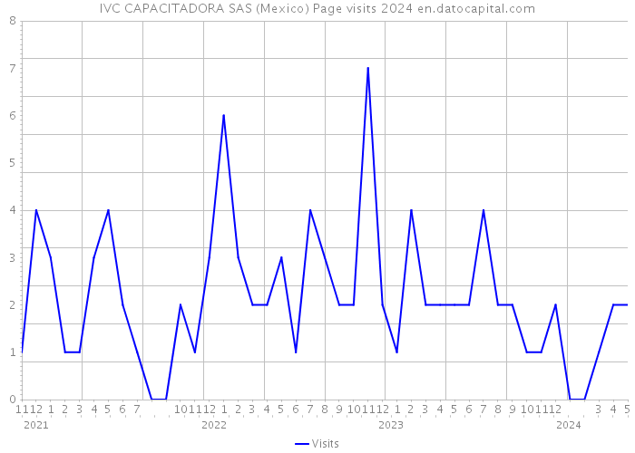 IVC CAPACITADORA SAS (Mexico) Page visits 2024 
