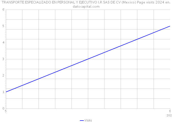 TRANSPORTE ESPECIALIZADO EN PERSONAL Y EJECUTIVO I.R SAS DE CV (Mexico) Page visits 2024 