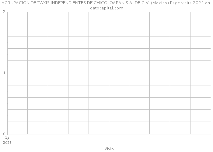 AGRUPACION DE TAXIS INDEPENDIENTES DE CHICOLOAPAN S.A. DE C.V. (Mexico) Page visits 2024 