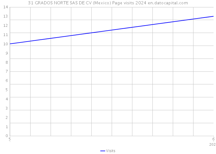 31 GRADOS NORTE SAS DE CV (Mexico) Page visits 2024 